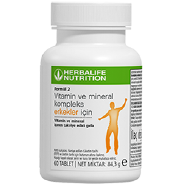 Formül 2 Vitamin ve Mineral Kompleks Erkekler İçin 60 Tablet