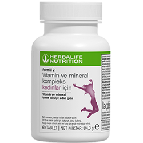 Formül 2 Vitamin ve Mineral Kompleks Kadınlar İçin 60 Tablet Formül 2 Vitamin ve Mineral Kompleks Kadınlar İçin 60 Tablet