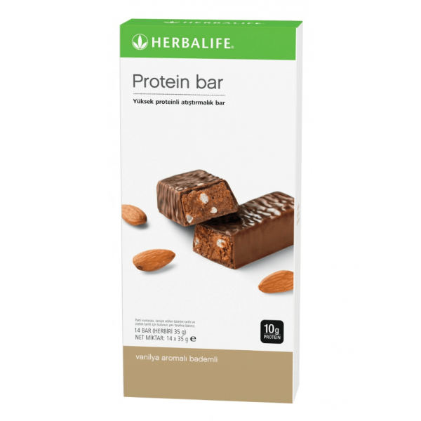Protein Bar Vanilya Aromalı Bademli 14'lü paket Protein Bar Vanilya Aromalı Bademli 14'lü paket